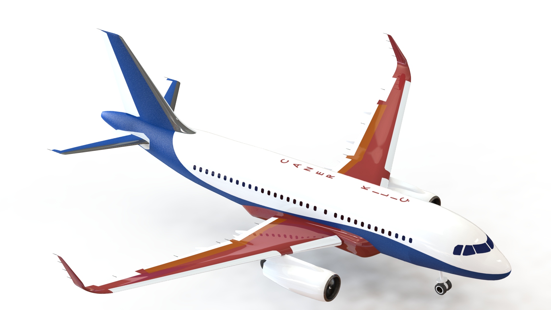 Airbus A319 SolidWorks 3D Model