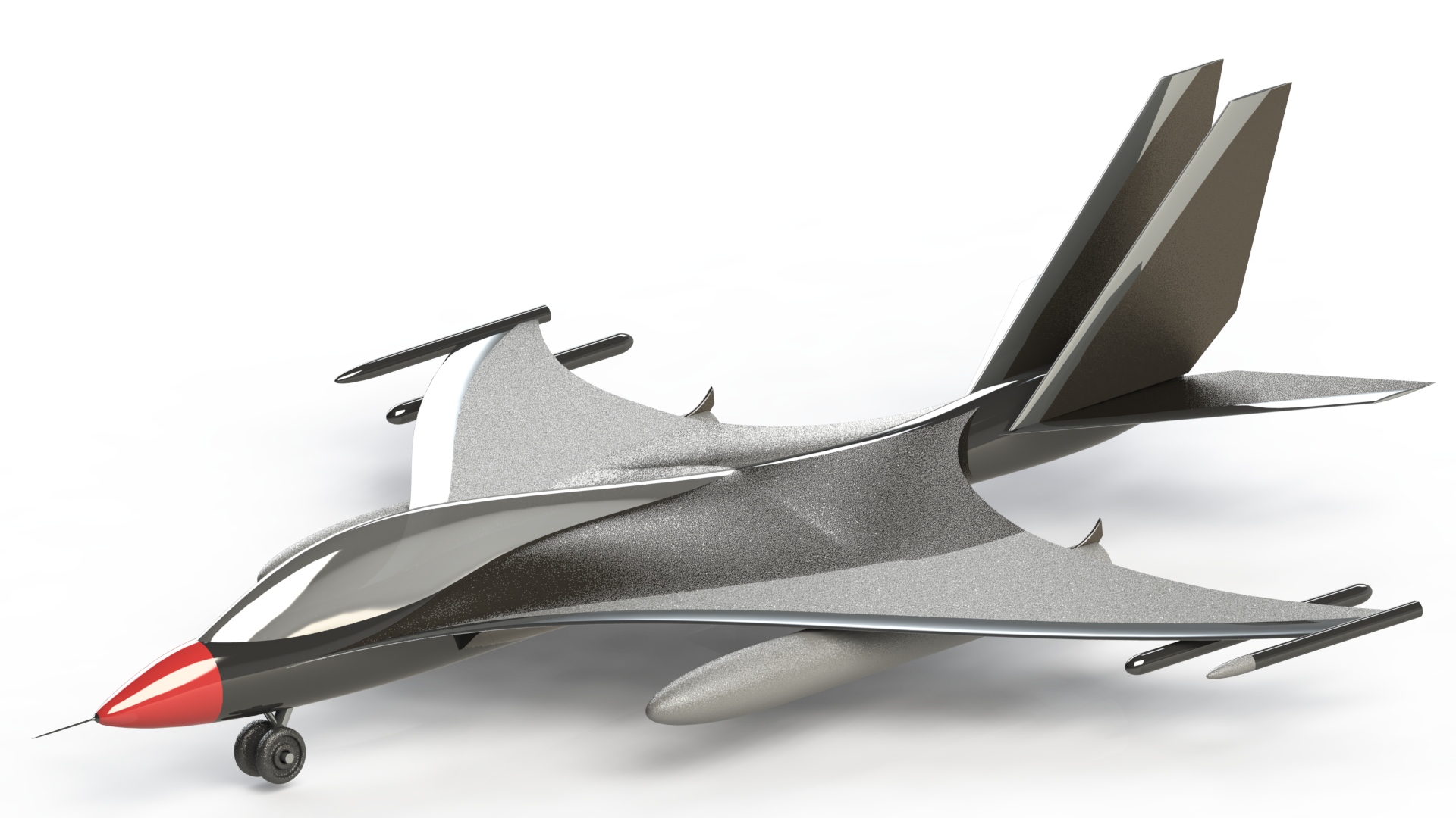 Jet Fighter SolidWorks 3D Model
