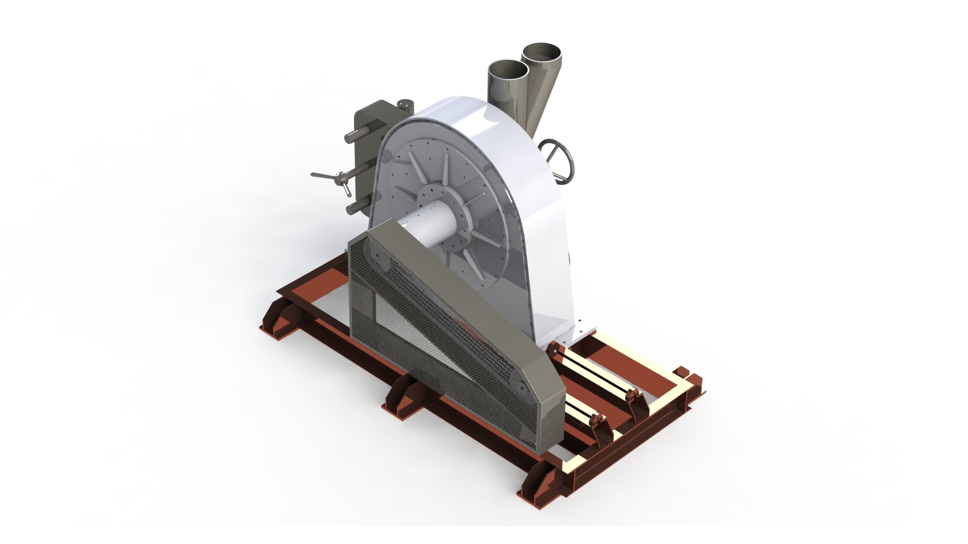 Mill Grinder SolidWorks 3D Model