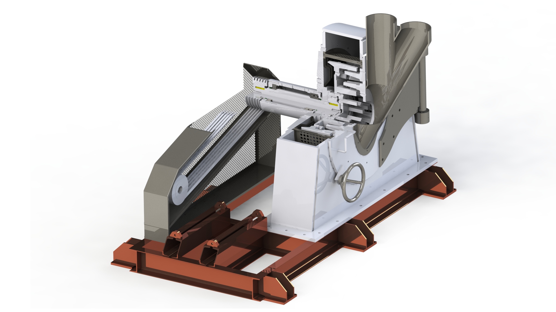 Mill Grinder SolidWorks 3D Model